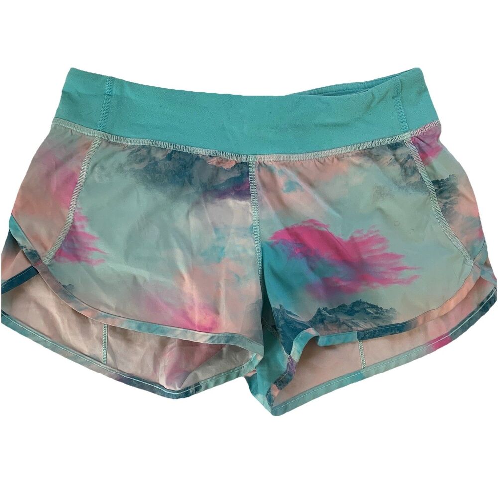 Ivivva Lululemon Girls 14 Shorts Brief Liner Zip Pocket Athletic Running *FAIR*